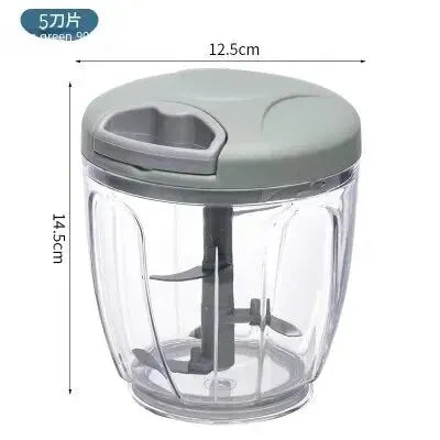 cutter multifonction pour ail et légumes en inox