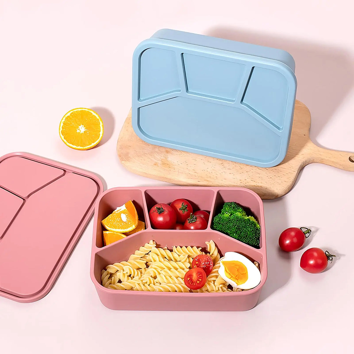 boîte à lunch écologique en silicone compartimentée