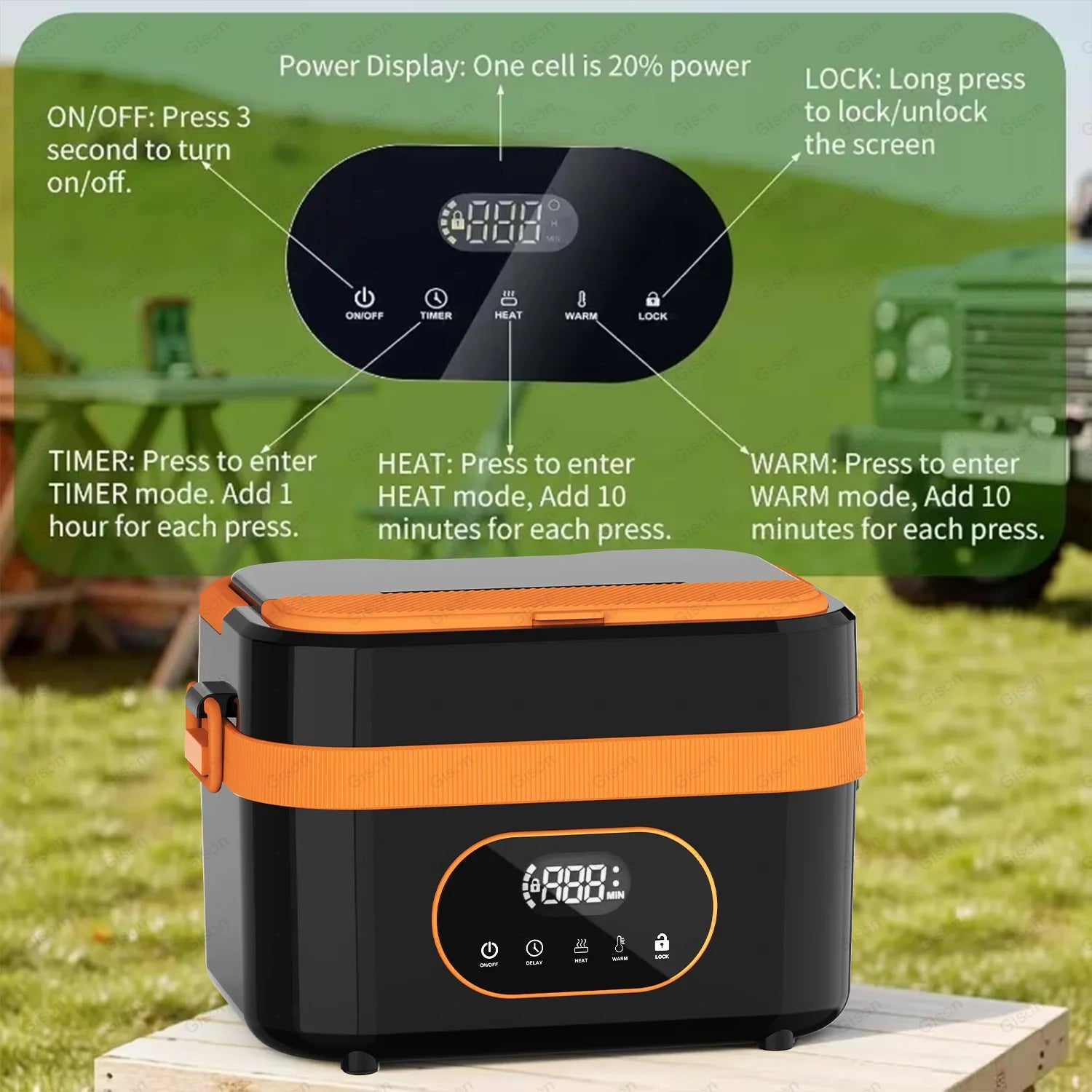 boîte de conservation alimentaire électrique