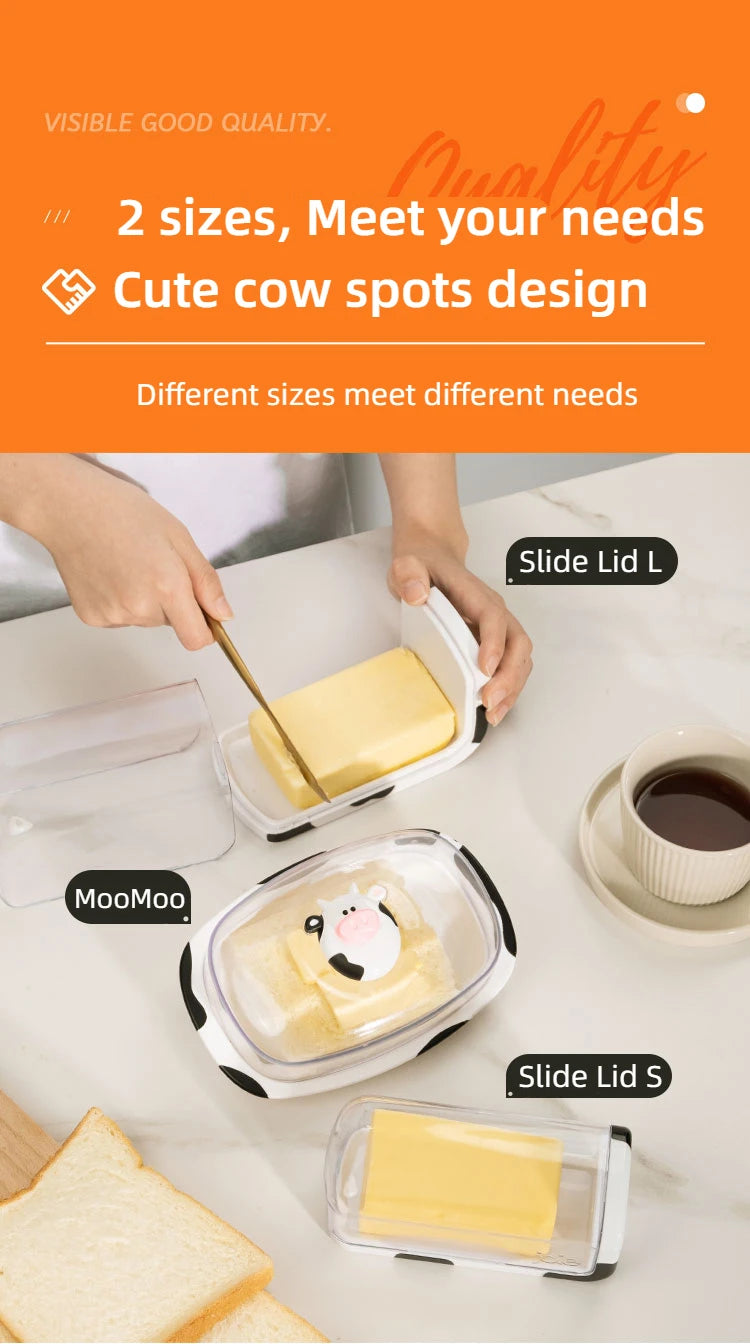 boîte pour beurre avec couvercle en silicone
