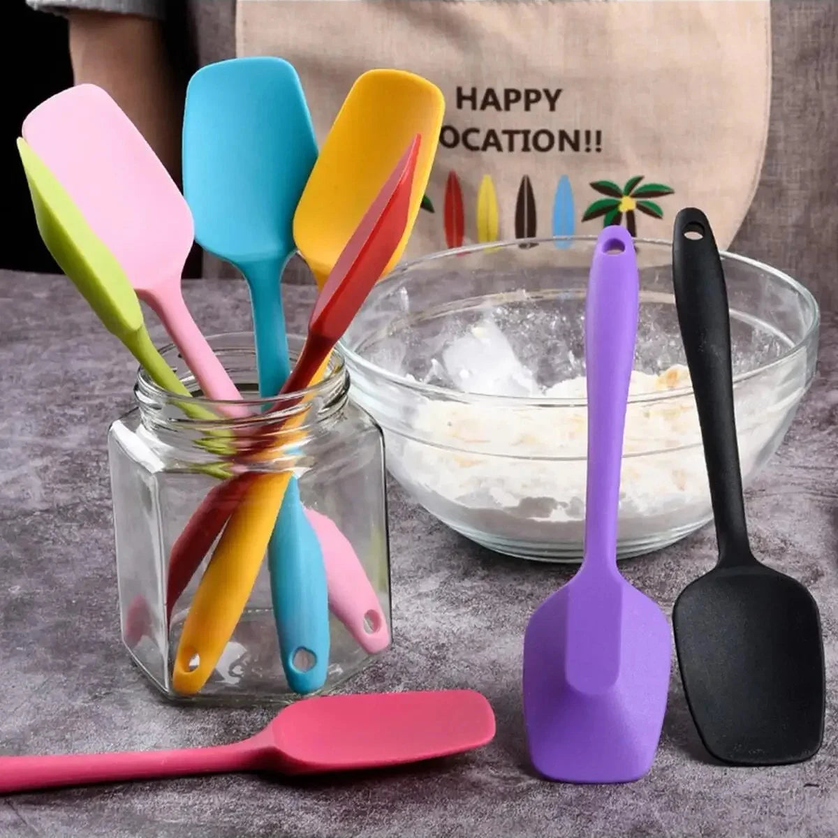 spatule en silicone résistante pour pâtisserie