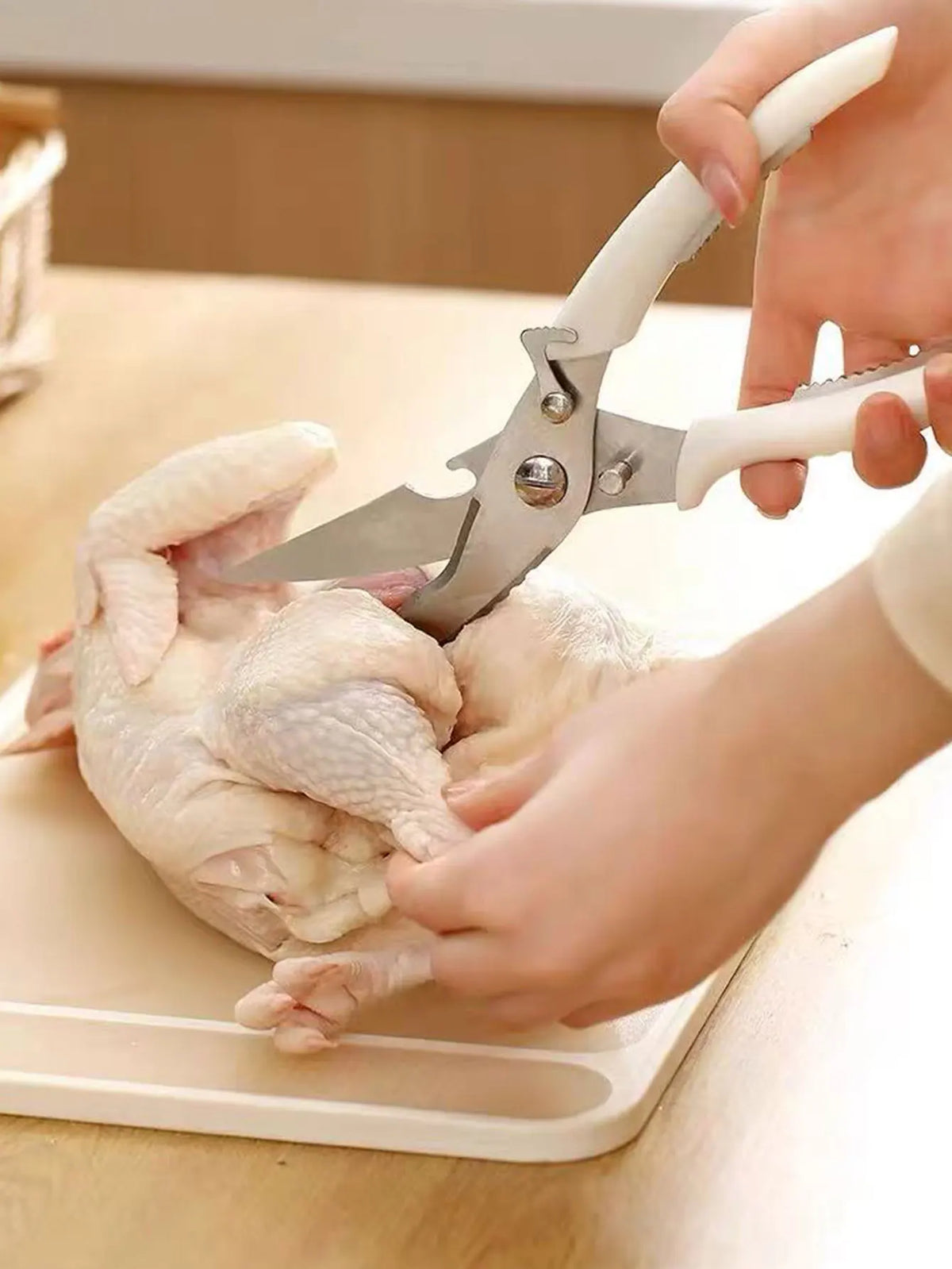 ciseaux de cuisine en acier inoxydable