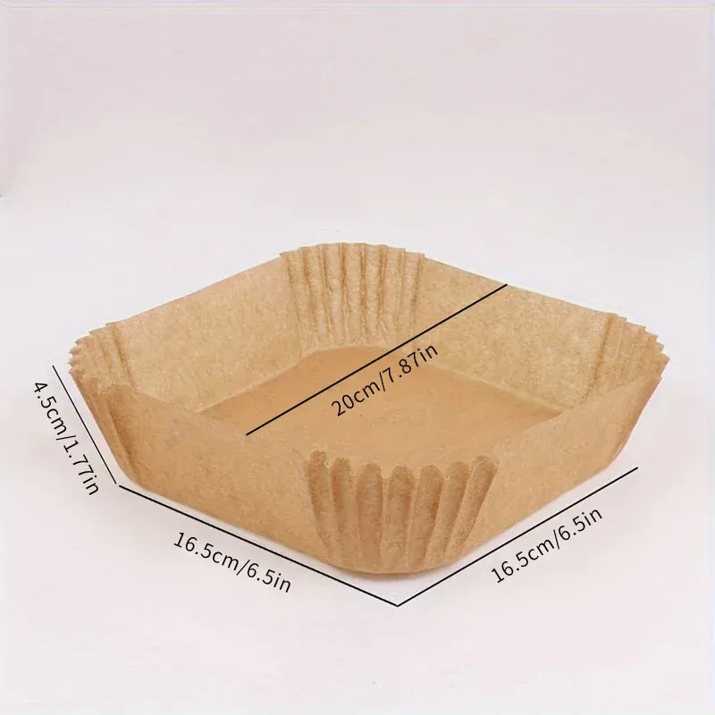 Papier Cuisson Air Fryer Jetable Rond et Carré Lot de 200 Pièces Air Fryer