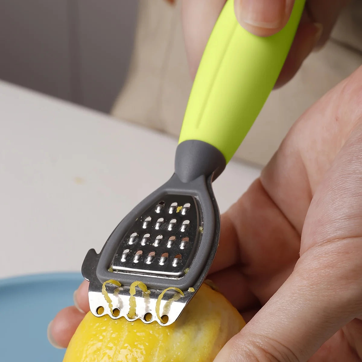 zesteur de cuisine en acier inoxydable avec prise confortable