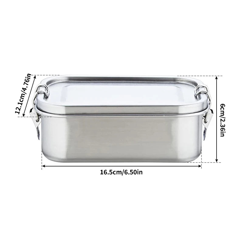 boite repas en inox 850ml avec séparateurs