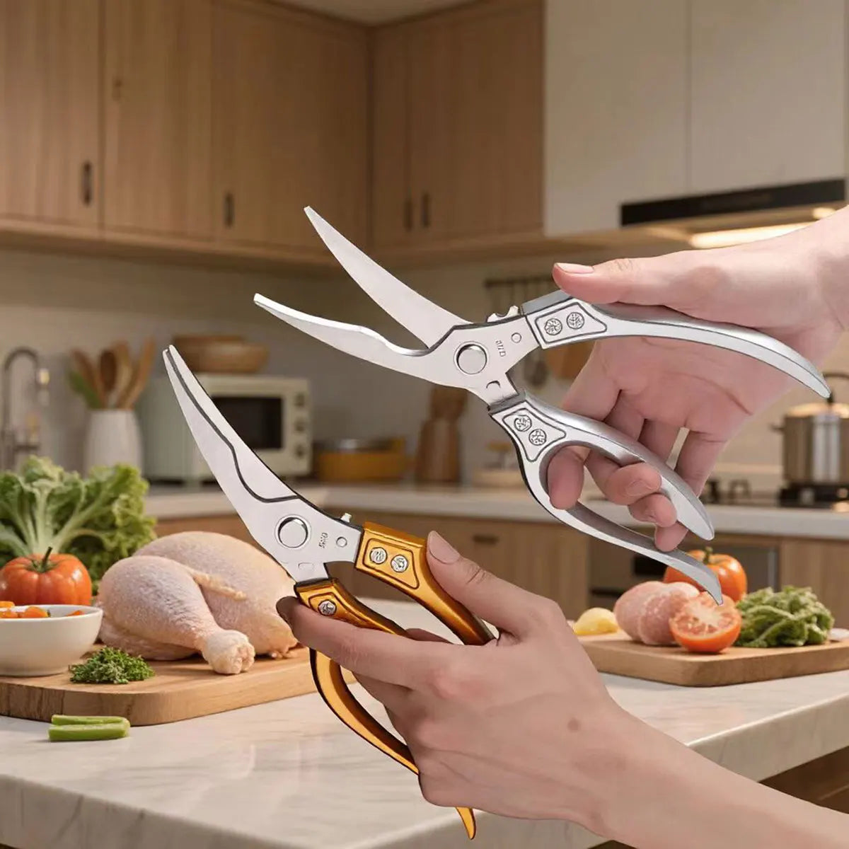 outil de découpe de poulet ciseaux en acier