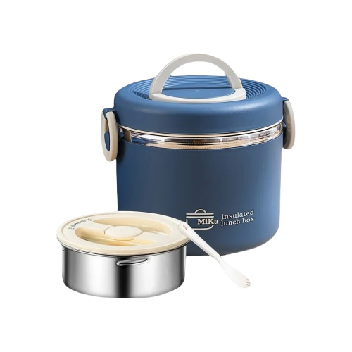 LunchBox Isotherme Inox 304 — 2 Niveaux 1100 ml, Chaud 6 h / Froid 8 h, Sans BPA