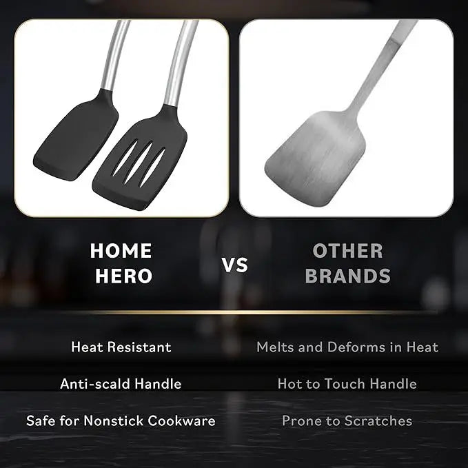 spatules culinaires résistantes aux températures élevées