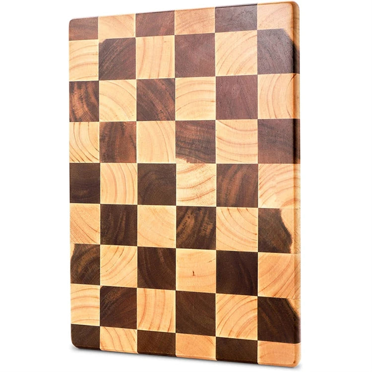 Planche à Découper Bois Motif Damier – 3 Tailles, 2,8 cm