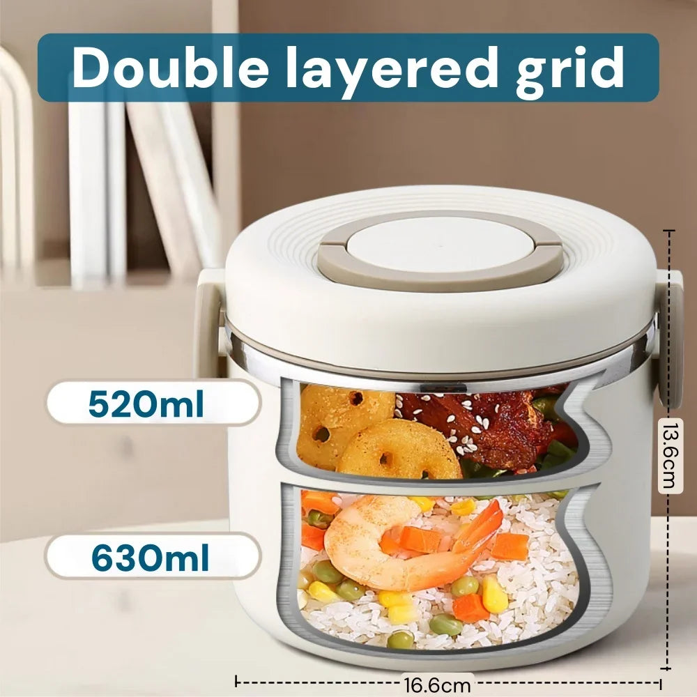 Lunch box 1100ml isotherme en acier
