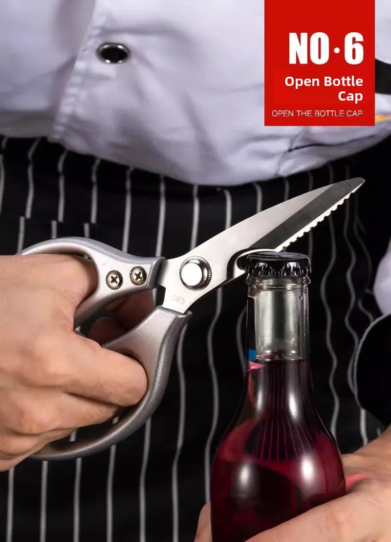 Ciseaux de cuisine pour préparation de viandes