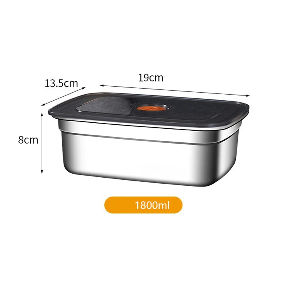 Lunch Box Inox 600 à 3200 ml avec Couvercle Hermétique