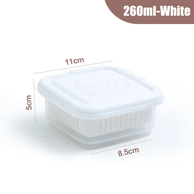 rangement de frigo à deux niveaux pour produits frais