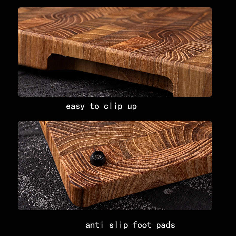 Planche à Découper en Bois de Teck Massif – 2 Tailles (34×22 cm ou 42×30 cm)