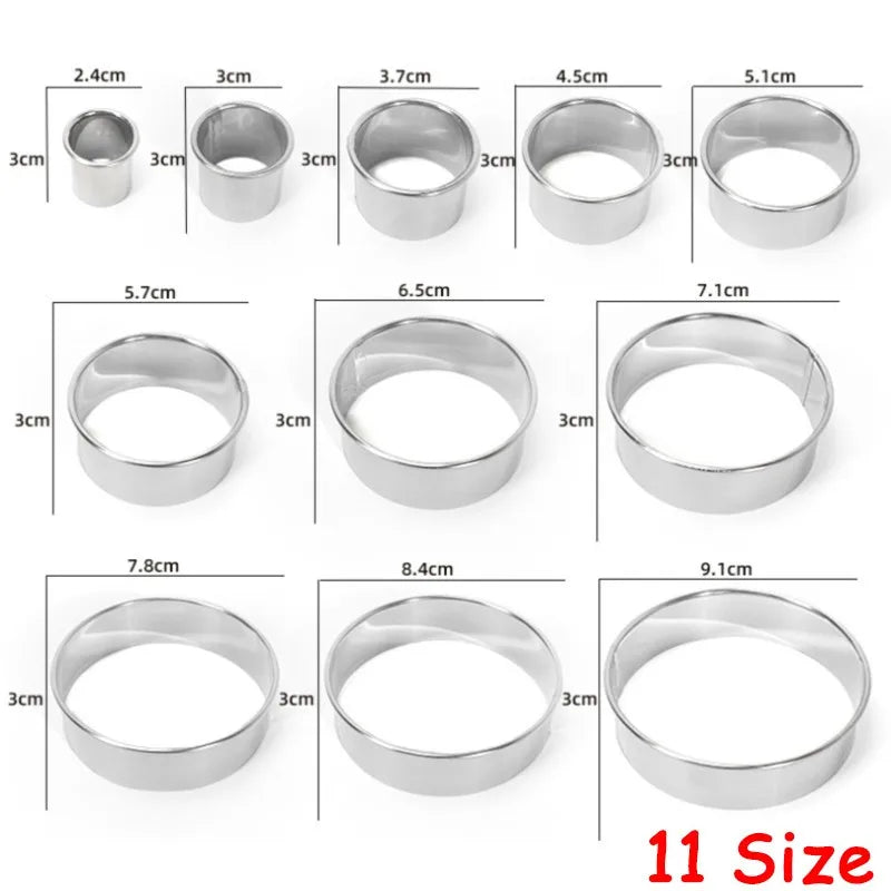 Emporte-pièces en acier inoxydable - Set de 12 pièces pour pâtisserie