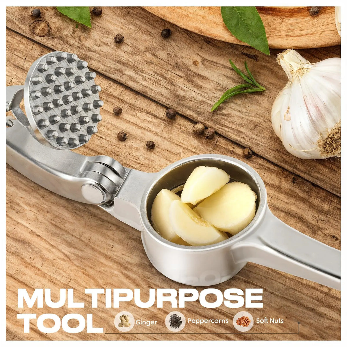 presse ail en inox manuel