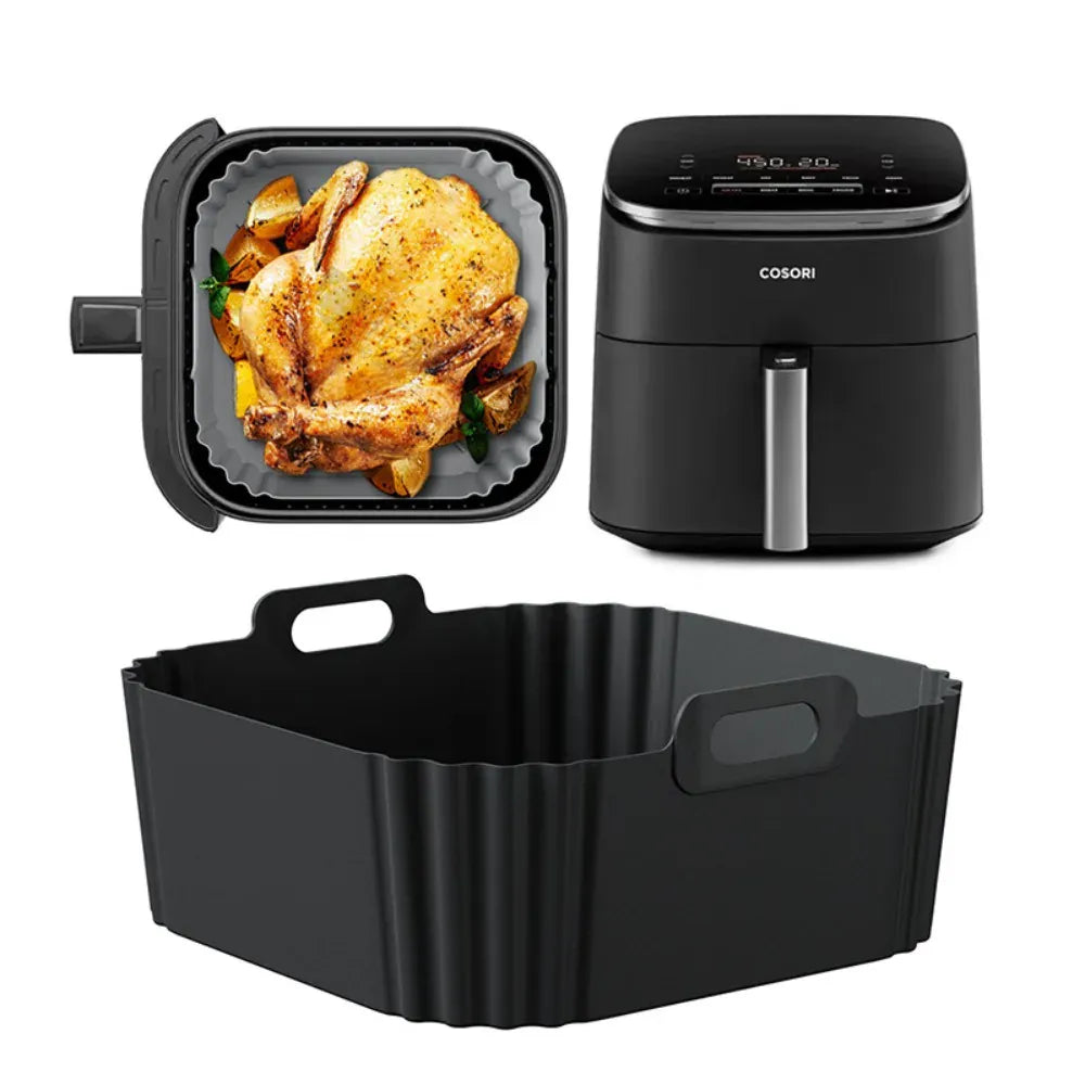 Moule Silicone Air Fryer Réutilisable 225 cm pour Friture 5-8QT Air Fryer