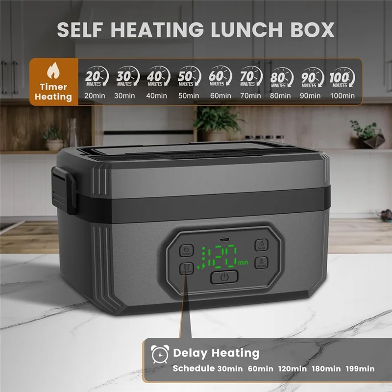 Lunch box multifonctionnelle en acier inoxydable