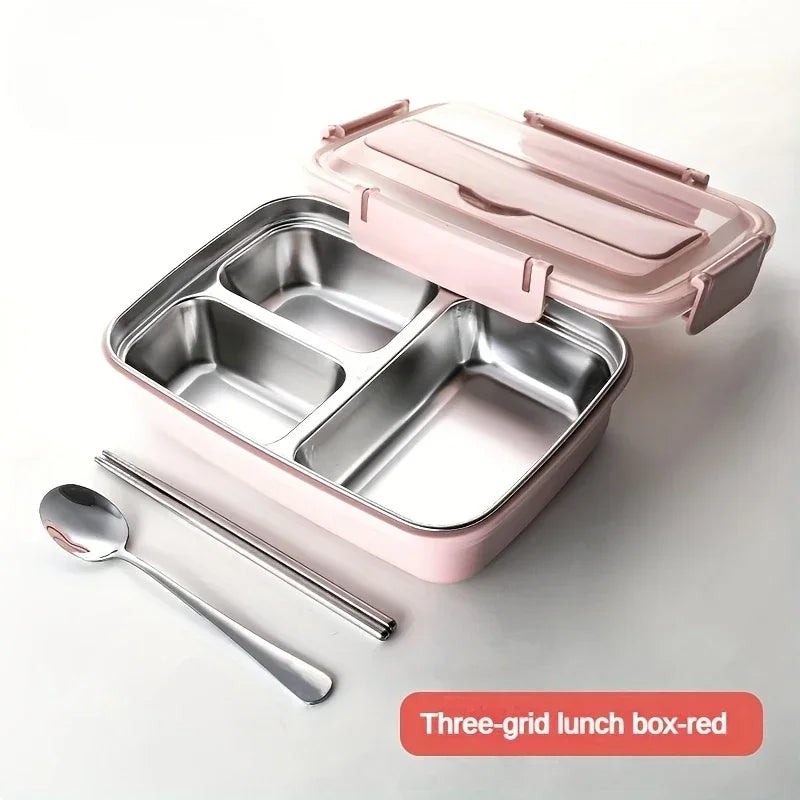 Bento Inox 3 Compartiments | Boîte Durable et Étanche 1,2L