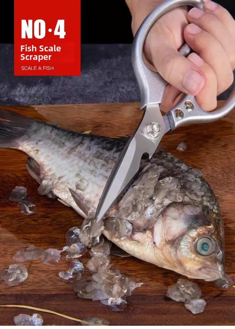 Ciseaux de cuisine adaptés à la découpe de os