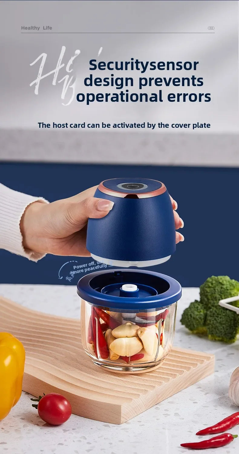 mini hachoir électrique USB rechargeable