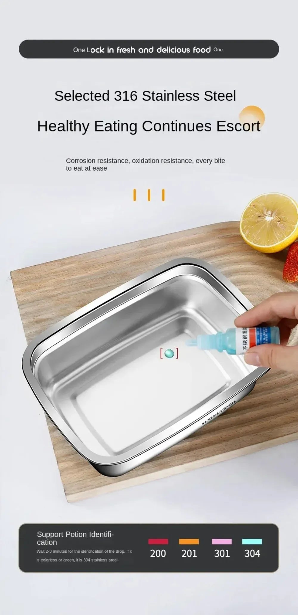 Boîte Hermétique Inox 3200ml Anti-fuite Compatible Micro-ondes Boîtes Hermétiques