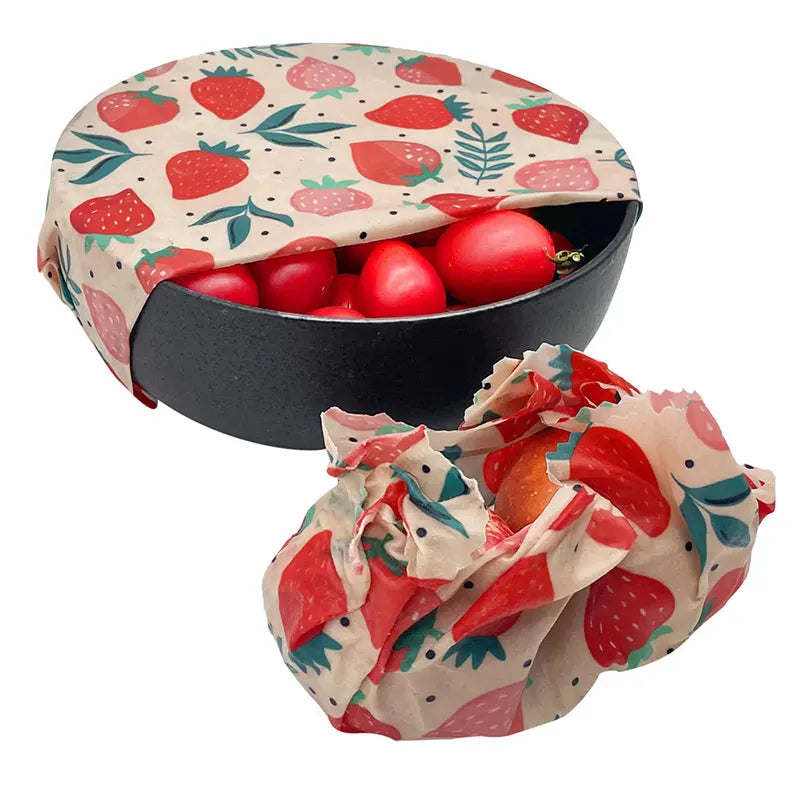 wrap alimentaire en cire d'abeille pour une cuisine zéro déchet