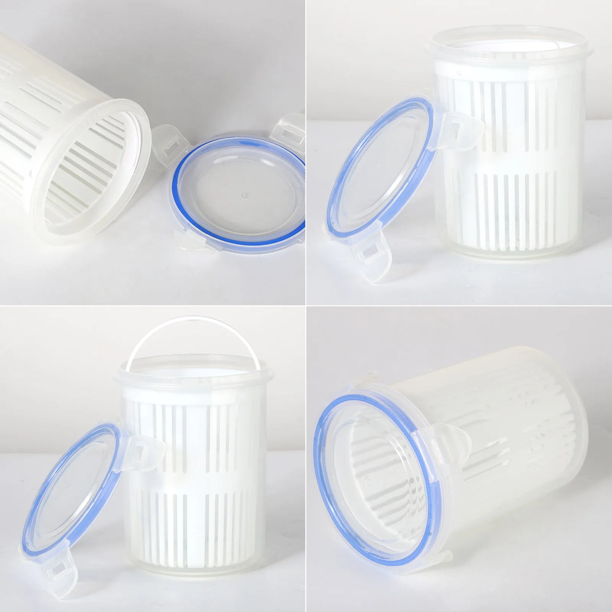 conteneur de légumes avec égouttoir intégré