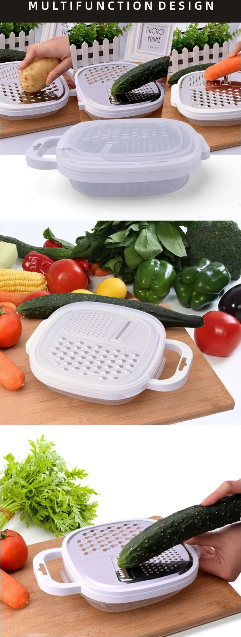 râpe à légumes en plastique pour une cuisine rapide