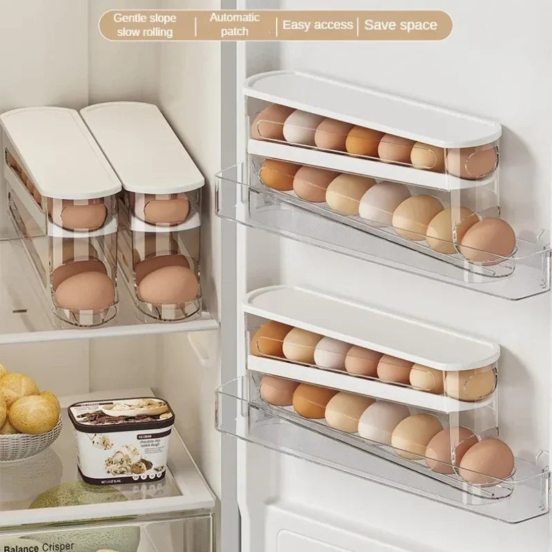rangement œufs pour réfrigérateur à rouleau
