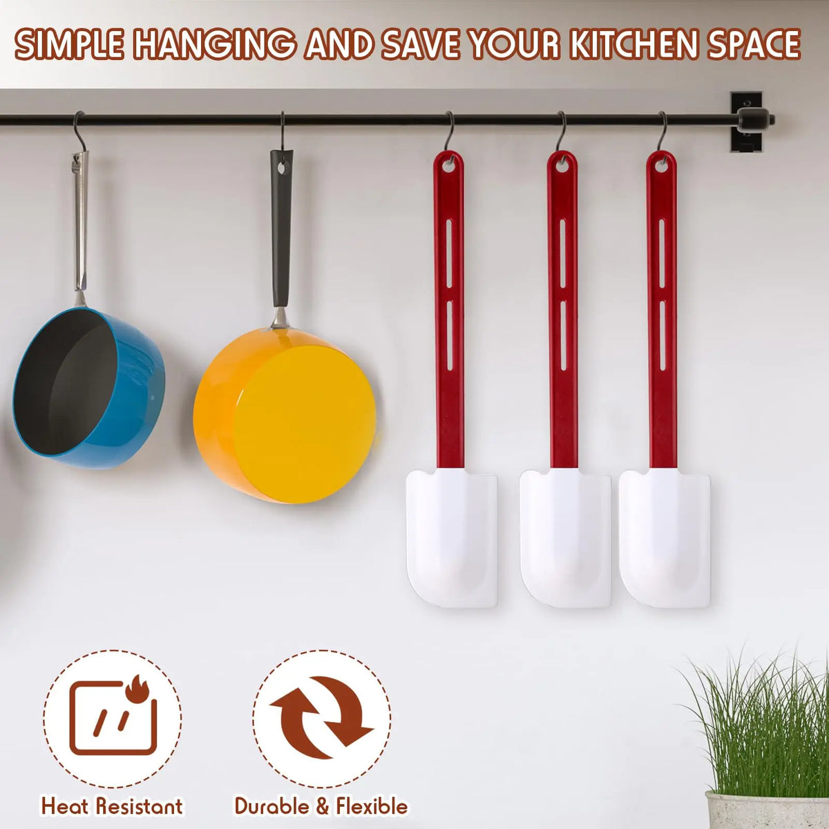 accessoires de cuisine en silicone orange