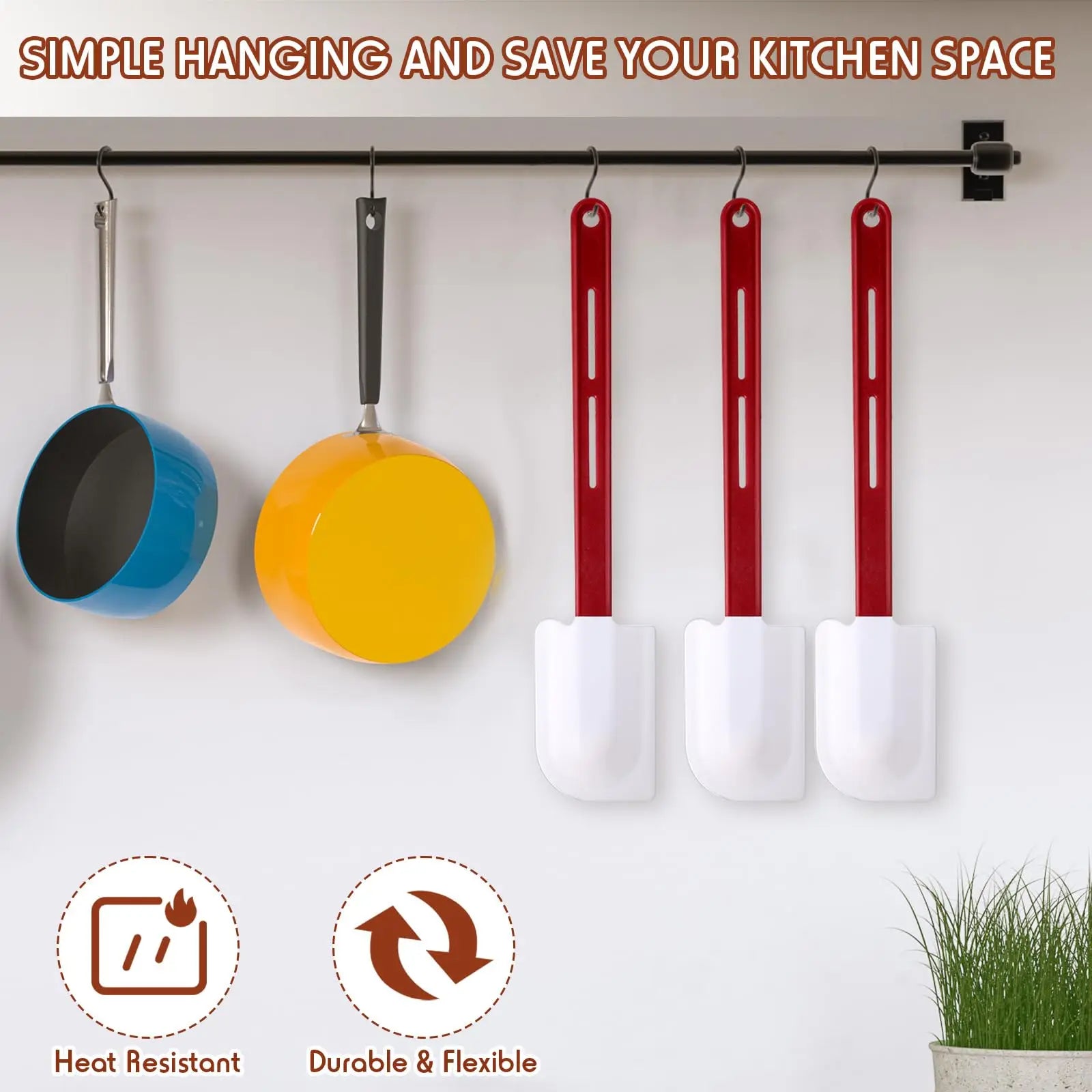 accessoires de cuisine en silicone orange