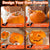 Kit de Sculptage de Citrouilles - Couteaux À Dentures Professionnels