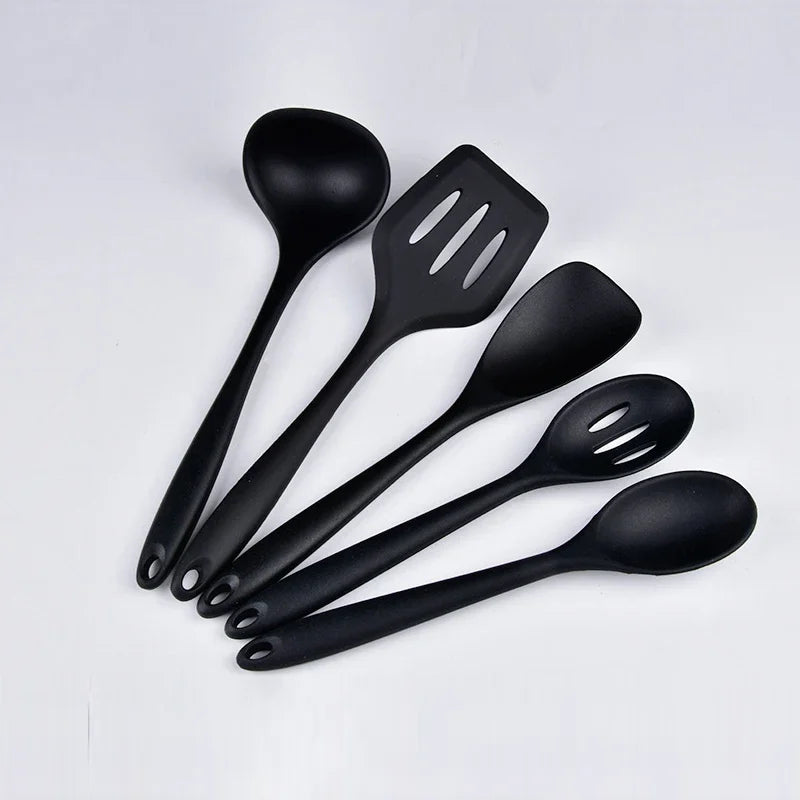 ustensiles de cuisine anti adhésifs en silicone rouge