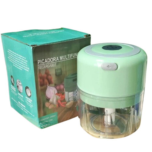 Mini Hachoir Électrique Rechargeable USB 250 ml — Ail, Oignon, Herbes