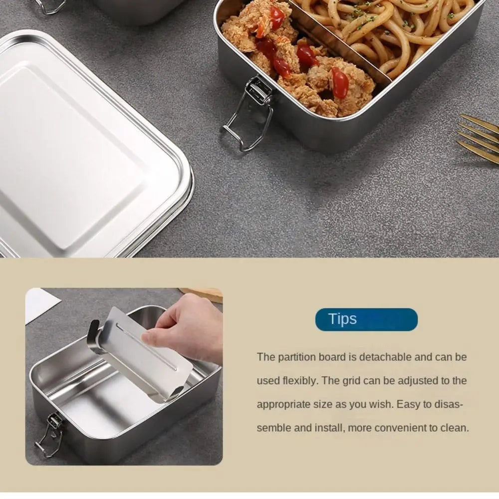 boîte portative inox pour déjeuner