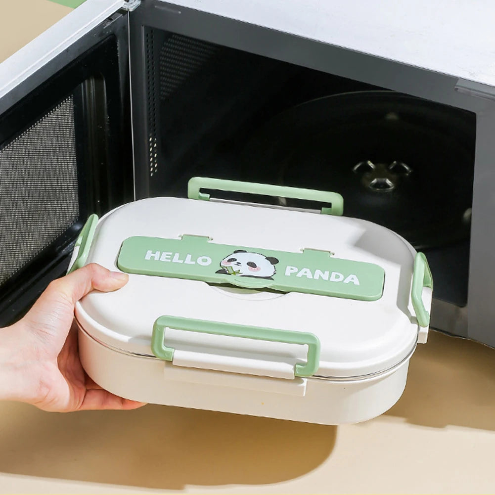 conteneur inox pour déjeuner avec motifs panda
