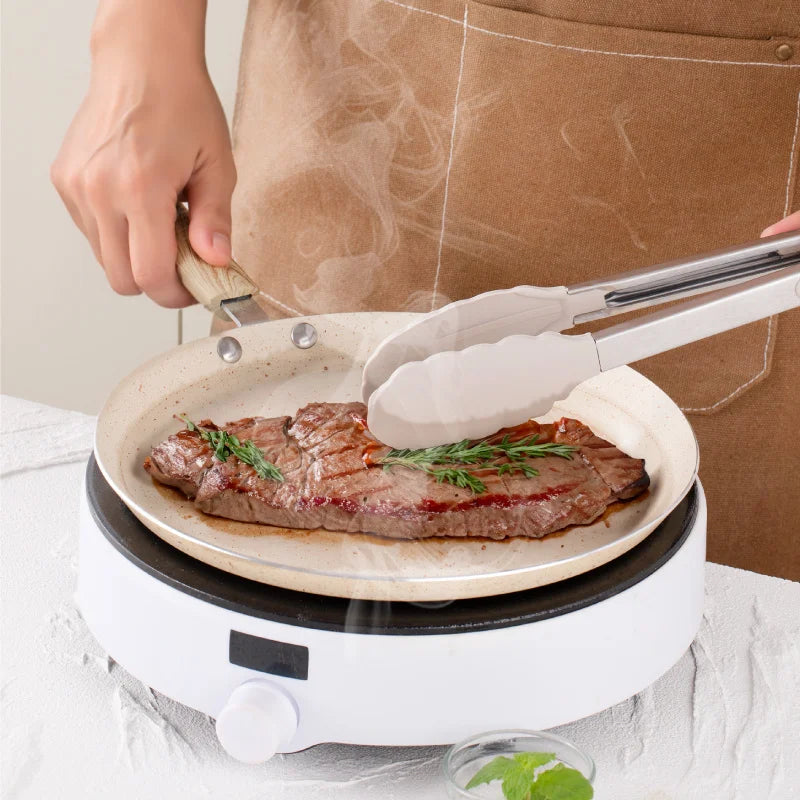 cookware en silicone et inox résistant à la chaleur