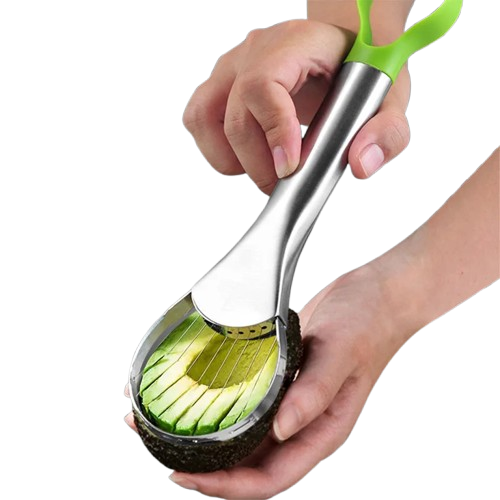 Éplucheur Inox 2 en 1 | Coupe et Dénoyauteur Avocat et Kiwi