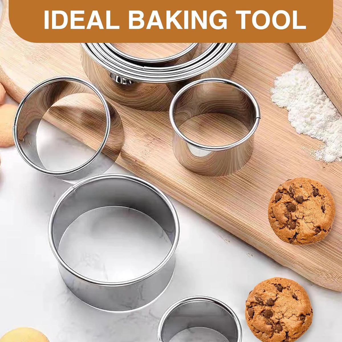 emporte pieces ronds en acier inoxydable