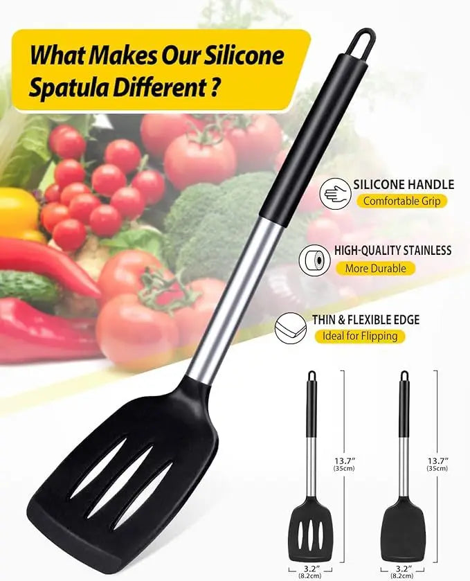 spatules en silicone de haute qualité pour pâtisserie