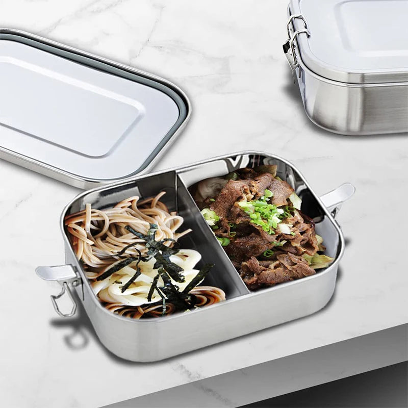 boîte à lunch inox design avec sections modulables