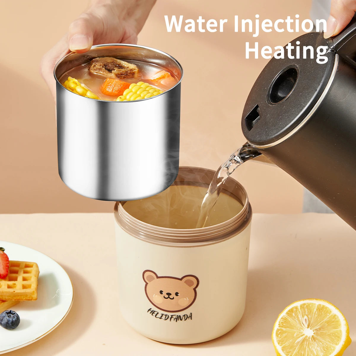 bento en acier inoxydable pour étudiants