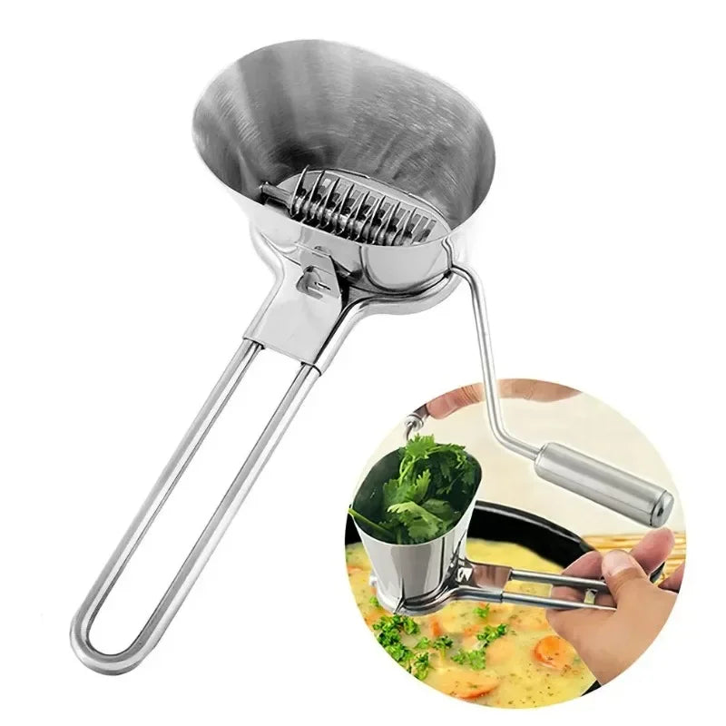 hachoir ergonomique pour légumes en inox