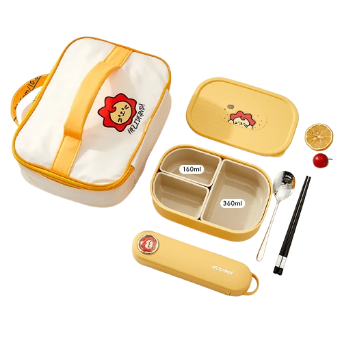 Ensemble Bento pour Enfant avec Sac Isotherme et Couverts