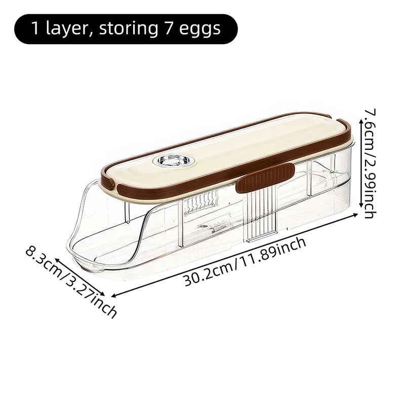 boîte de rangement pour œufs avec poignée ergonomique