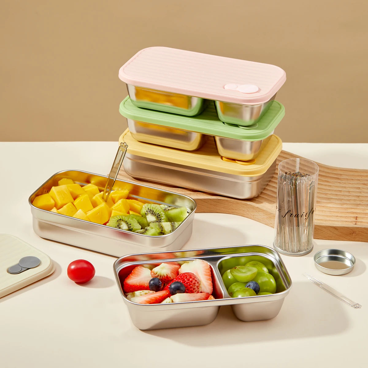 boîte à déjeuner en inox pratique
