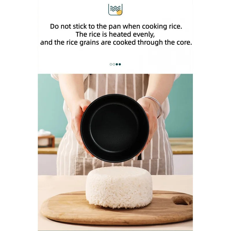 Riz démoulé de la cuve antiadhésive