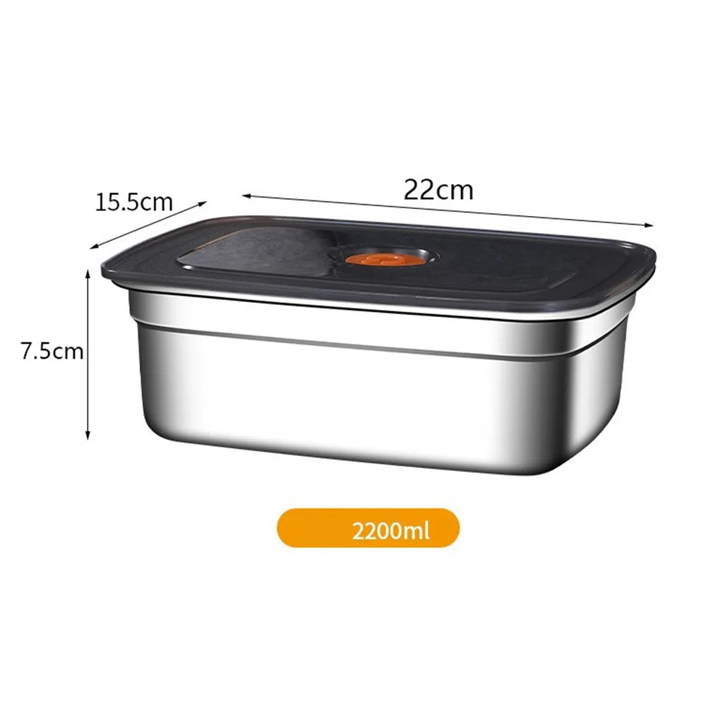 Lunch Box Inox 600 à 3200 ml avec Couvercle Hermétique