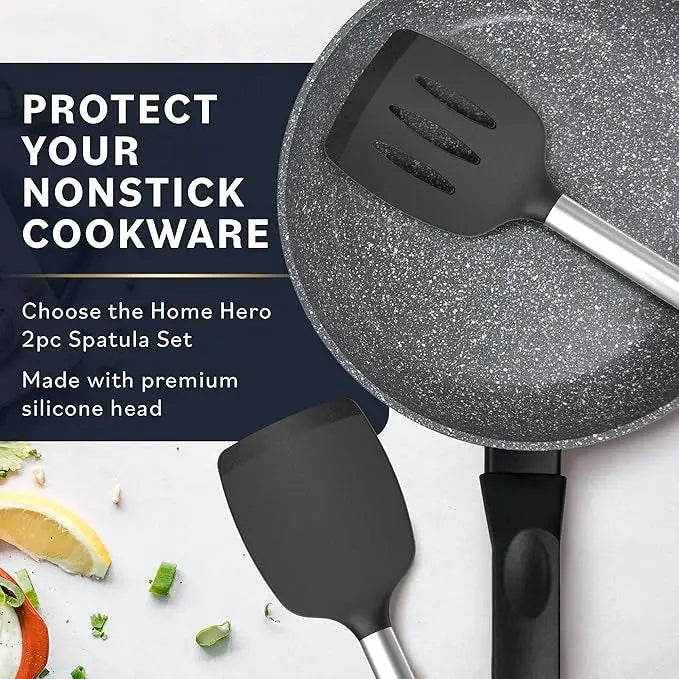 spatules de cuisine ergonomiques en silicone